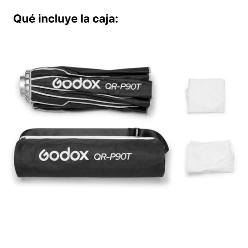 Softbox Parabolique Godox QR-P120T 120 Cm - Monture Bowens, Quick Release, Neuf