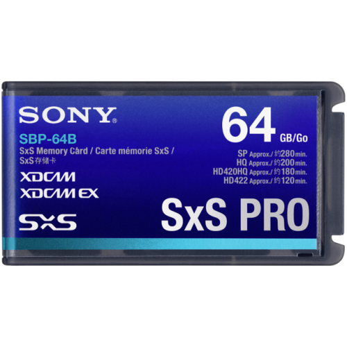 Tarjeta de memoria express card SXS (SBP-64B) SXS-PRO+