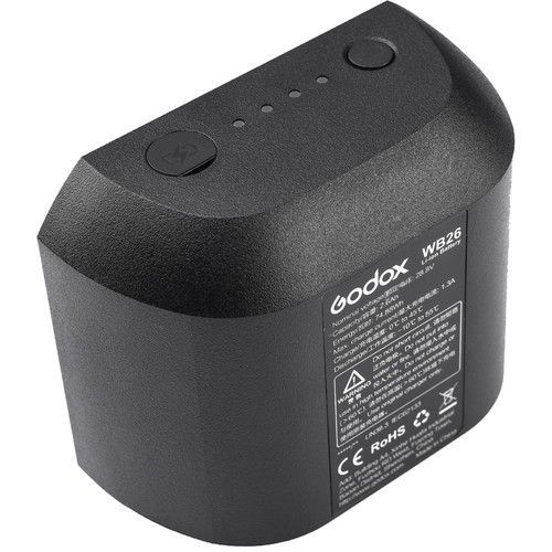 Bateria de Litio Recargable WB26 Godox, para Flash AD600PRO