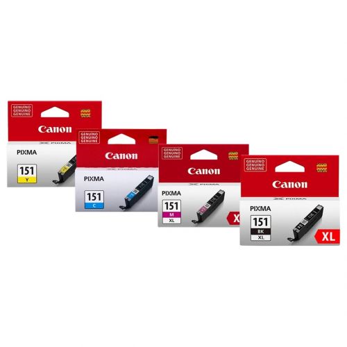 Kit de 4 Tintas Canon CLI-151XL Y, C, M y BK