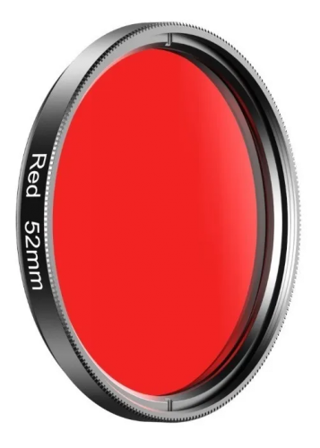 Filtro de Lente de Cámara Color 52MM Rojo JJC