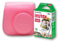 Funda Fujifilm Instax Piel Mini 9 Flamingo + Película