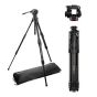 Kit Tripie Manfrotto MKONEA-500X Aluminio C/ Cabezal Fluido 500X Y Sistema Xchance (NEGRO)