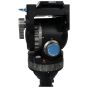 Kit de trípie de fibra de carbono Sirui SQ75 con ajuste de altura rápido y cabezal fluido VHS-10