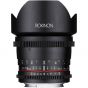 Lente Rokinon 10mm T3.1 Cine DS Montura Nikon F APS-C
