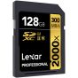 Memoria Lexar 128GB SDXC 2000x Clase 10 U3 V90 (up to 300MB/s read, up to 260MB/s write)
