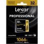 Tarjeta De Memoria 32GB Compactflash 1066X Professional UDMA 7 Lexar