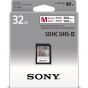 Tarjeta de memoria Sony 32GB UHS II- &#9314; Card Class 10 4K Transfer Speed: 260MB/S SF-M32/T SYM