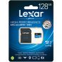 Memoria Lexar 128GB microSDHC 633x / microSDXC U High Performance UHS-I Con Adaptador SD De Memoria