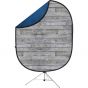 Fondo Plegable 2 En 1 Con Tripie Savage 1.52m X 1.83m Gray Pine/Mottled Blue