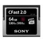 Tarjeta Sony  Cfast 64GB / Profesional 64GB Cfast Transfer Speed : 530MB/S, Writing Speed: 510MB/S