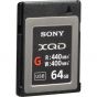 Tarjeta De Memoria Sony 64GB XQD Serie G  Velocidad De Transferencia 440MB/S, Escritura 400MB/S
