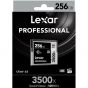 Tarjeta De Memoria 256GB CFAST 3500X Professional 2.0 Lexar