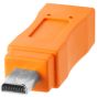 Cable Tether Tools TetherPro USB-C MACHO A MICRO-USB 2.0B MACHO 8-PIN (CUC2615ORG)