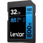 Memoria Lexar 32GB 800x SDHC™ Class 10, U1, V10 (120MB/s read)