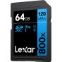 Tarjeta de Memoria Lexar 64GB 800X U3 SDXC/UHS-I Clase 10 120MB/S