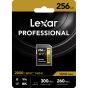 Tarjeta Lexar SDXC 2000x 256GB Clase 10 U3 V90 (up to 300MB/s read, up to 260MB/s write)