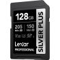 Memoria Lexar 128GB SDXC Professional SILVER PLUS UHS Up to 205MB/s read, 150MB/s write speed