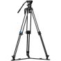 Tripie Sirui de Video de fibra de carbono SQ75 con cabezal hidráulico S5