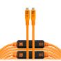 Cable USB-C TetherPro Optima de Tether Tools (9,4 m, naranja de alta visibilidad) CUC31G2-ORG