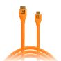 Cable Tether Tools HDMI 2.0 - HDMI 2.0 TetherPro con Ethernet (naranja, 4,5 m) H2A15-ORG 