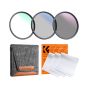 Kit de Filtros K&F Concept MCUV+CPL+ND 67mm Revestimiento Serie Nano K