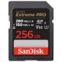 Memoria SanDisk SD 256GB UHS-II U3 V60 EXTREME PRO 280 MB/s