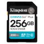 Tarjeta De Memoria Kingston Canvas Go Plus SD 256GB UHS-I U3 V30 200 MB/s