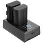 Kit de 2 Baterías LP-E6NH y Cargador Dual SmallRig 3821, 2040mAh / 14.69Wh