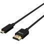 Cable de Datos Micro-HDMI a HDMI Ultra-Slim 4K SmallRig 4795 (D a A) 100cm