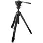 Kit Tripie Manfrotto MKONEA-500X Aluminio C/ Cabezal Fluido 500X Y Sistema Xchance (NEGRO)