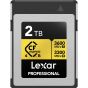 Memoria Lexar 2TB CFexpress Type B 3600 MB/s write 3300 MB/s read Professional Card Gold