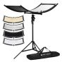 Kit de Reflectores Curvos K&F Concept 100x45cm con Soporte
