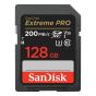 Tarjeta De Memoria SanDisk SD 128GB UHS-I U3 V30 EXTREME PRO 200 MB/s