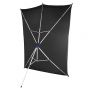 Portafondo negro de viaje / Black Backdrop Travel Kit