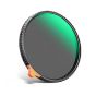 Filtro ND variable K&F Concept 67 mm Black Mist 1/4" Serie NANO-X  con ND2-ND32 (1-5 pasos)