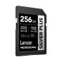 Memoria Lexar 256GB SDXC Professional Silver Plus UHS Up to 205MB/s read, 150MB/s write speed