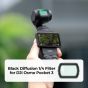 Filtro Difusor K&F Concept negro de 1/4 con revestimiento verde de la serie Nano-X para DJI Osmo Pocket 3