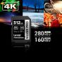 Memoria Lexar 512GB SDXC Silver Pro Class 10, U3, V60,  up to 280MB/s read, up to 160MB/s write