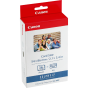Impresora Canon SELPHY CP1500 Negra con papel COLOR KC-36IP (3) y PCC-CP400 POSTCARD SIZE PAPER