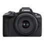 Cámara Canon EOS R50 RF-S 18-45mm F4.5-6.3 IS  STM+Impresora SELPHY QX20
