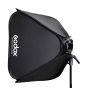 Softbox Handy Godox cuadrado 60x60cm, con adaptador Speedlights S2 y Flashes V1 plegable (SGUV6060)