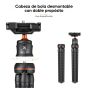  Mini Tripié para cámara K&F Concept, minisoporte flexible y versátil MS01