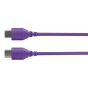 Cable Rode SC22 Purple USB-C a USB-C de 30 cm. para conectar micrófonos USB-C a computadoras