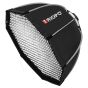 Caja Suavizadora de Luz Octabox Automatico Triopo  de 120cm Para Flash  C/Grid