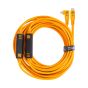 Kit de cables Tether Tools LeverLock y Optima (9.4m, naranja de alta visibilidad, ángulo recto)
