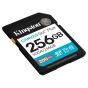 Tarjeta De Memoria Kingston Canvas Go Plus SD 256GB UHS-I U3 V30 200 MB/s