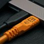 Cable Tether Tools TetherPro Optima 10G USB-C Right Angle 1.8m - Naranja (CUC06RTG2B-ORG)