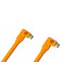 Cable Tether Tools USB-C a USB-C Ángulo Recto Dual TetherPro 4.6m (CUC15RT2RTORG)