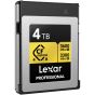 Memoria Lexar 4TB CFexpress Type B 3600 MB/s write 3300 MB/s read Professional Card Gold